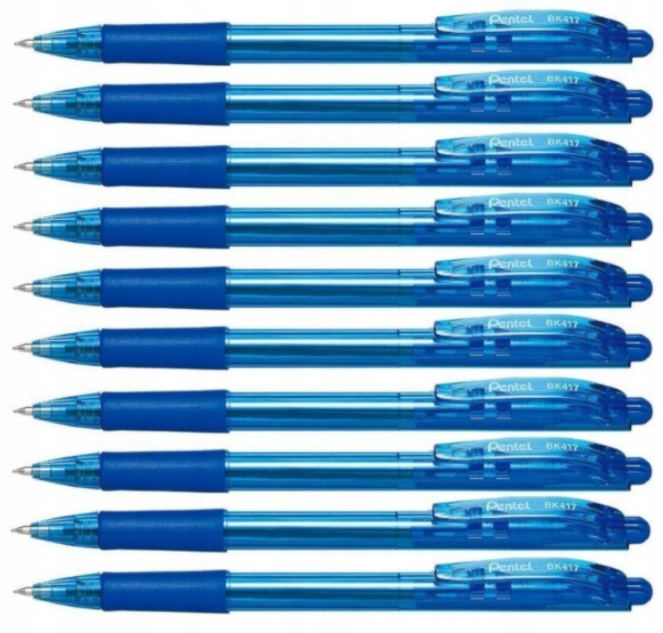 

Długopis Pentel BK417 Wow Automat, BLUE,OPK.10 Szt