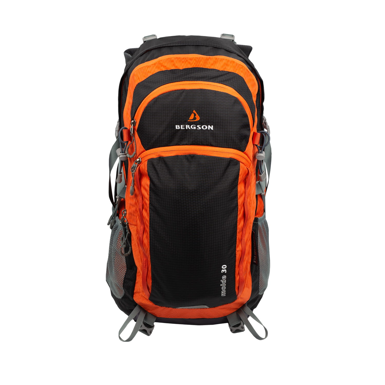 Plecak Bergson Molde 30L trekkingowy miejski pokrowiec lekki Black/orange