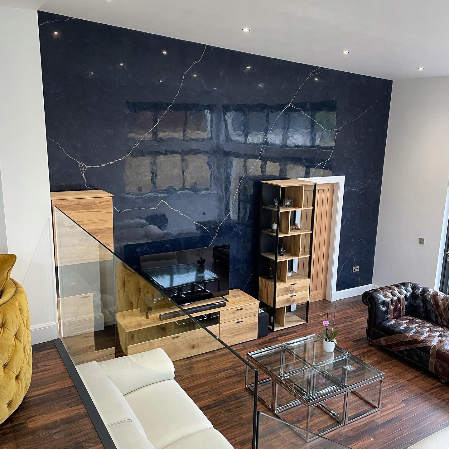 Stiuk Benátky Vapienny 20 m2 Tmavomodrý