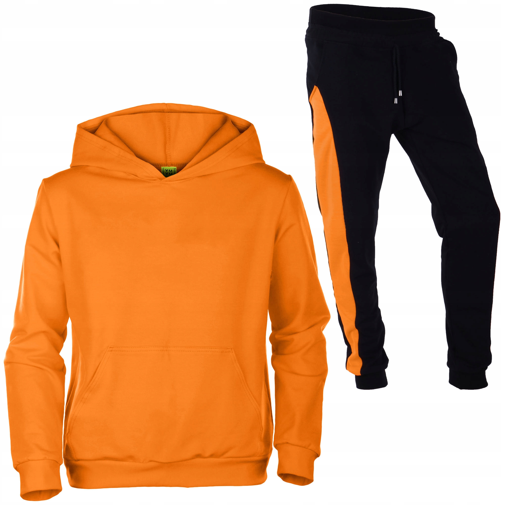 

Bluza Pomarańczowa Kangurka Spodnie Sznurek 146