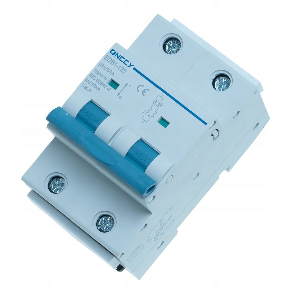 Dvoupólová pojistka DC 250A Mccb