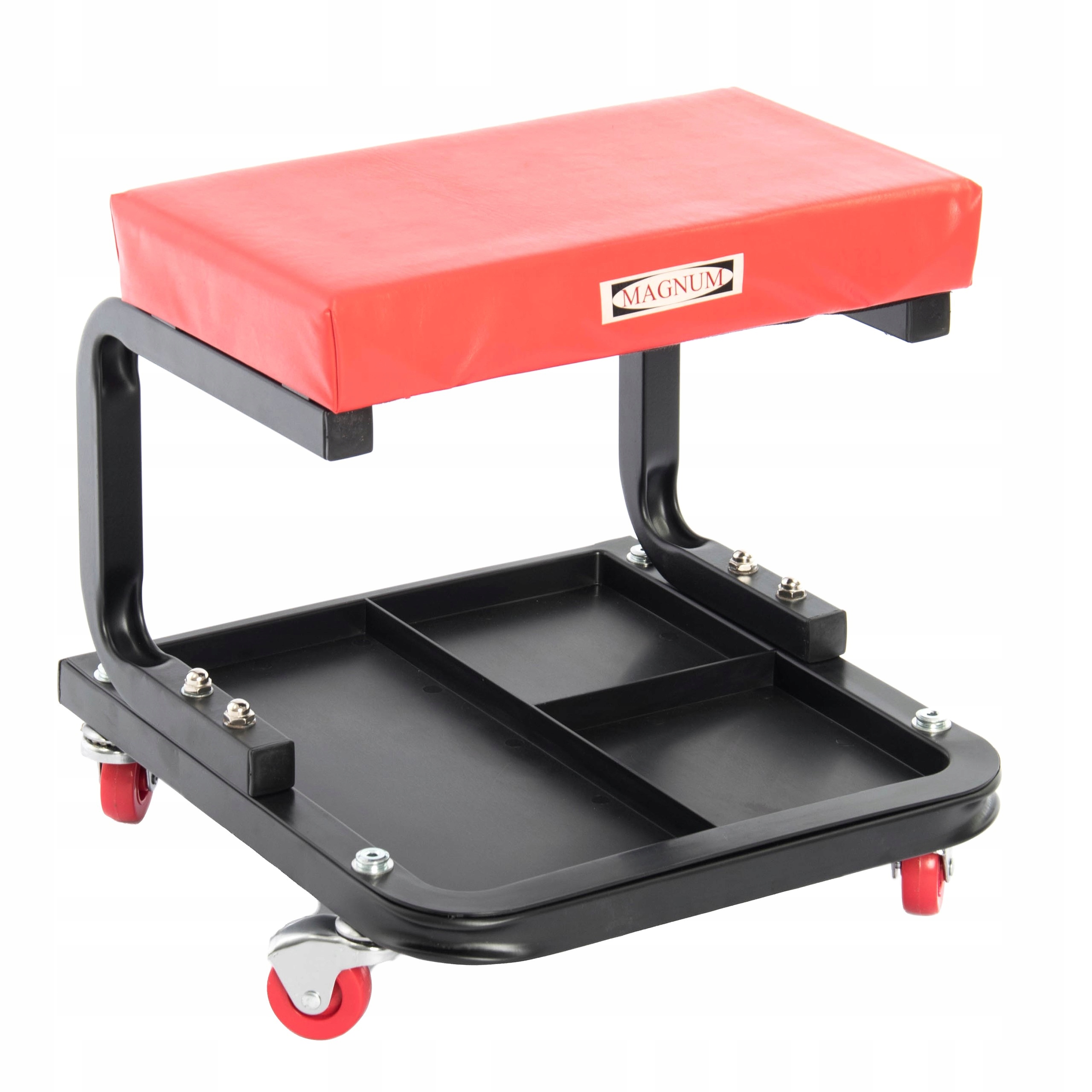 TABORET STOŁEK WARSZTATOWY NA KÓŁKACH PÓŁKA MAGNUM Marka Magnum