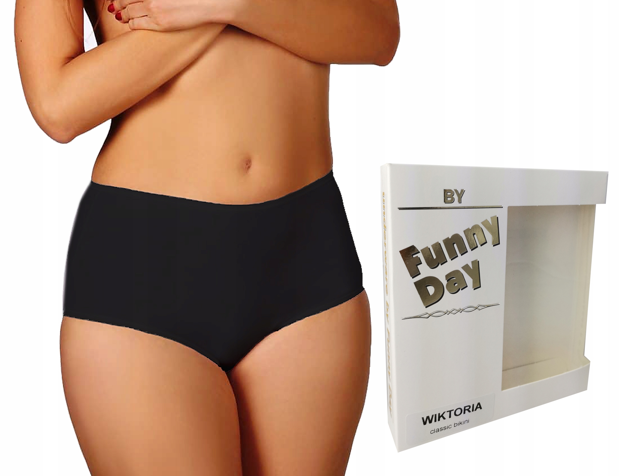 

Funny Day Wiktoria Figi 2 Pak Czarny XXL