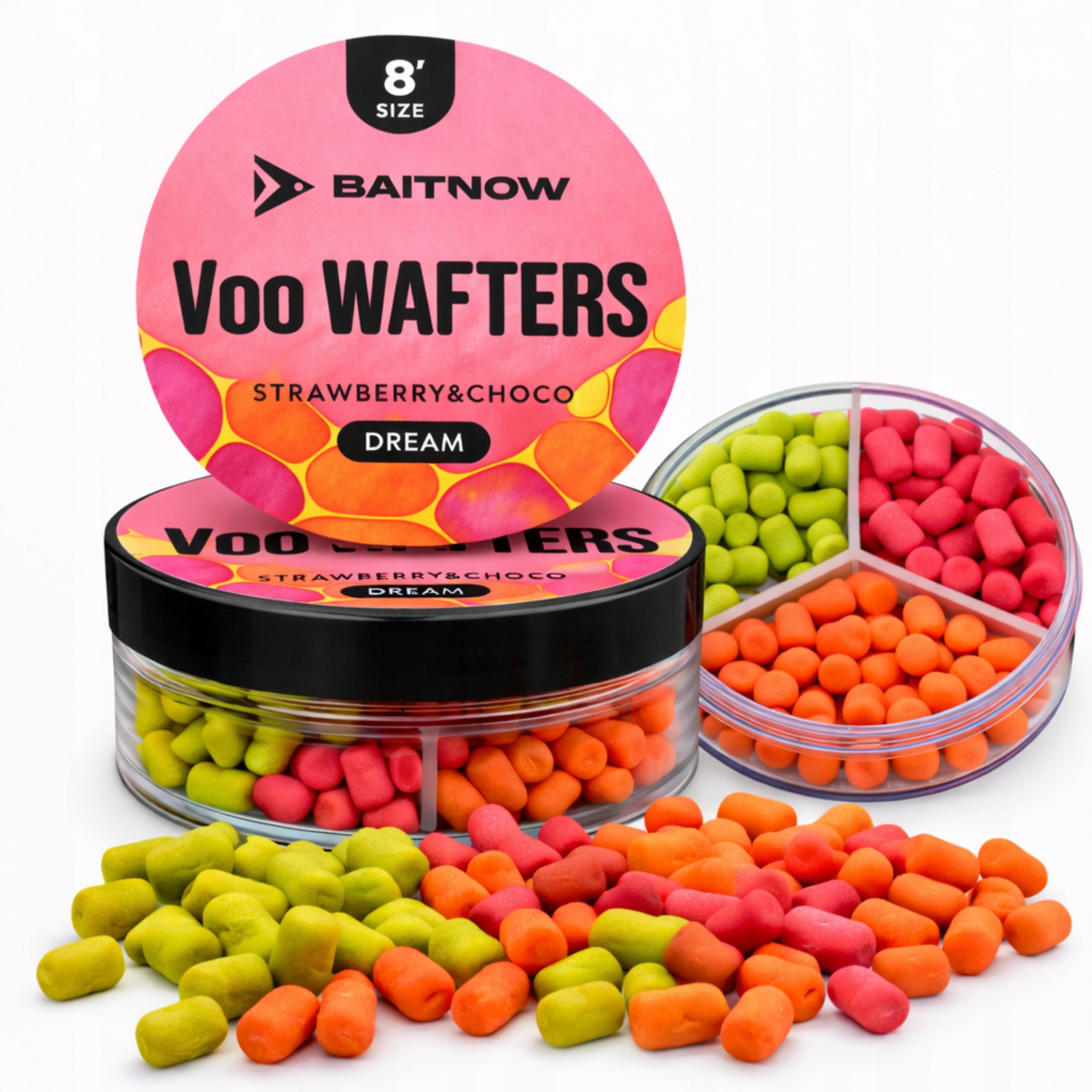 Baitnow Wafters Method Feeder Voo Dream Strawberry Choco 8mm