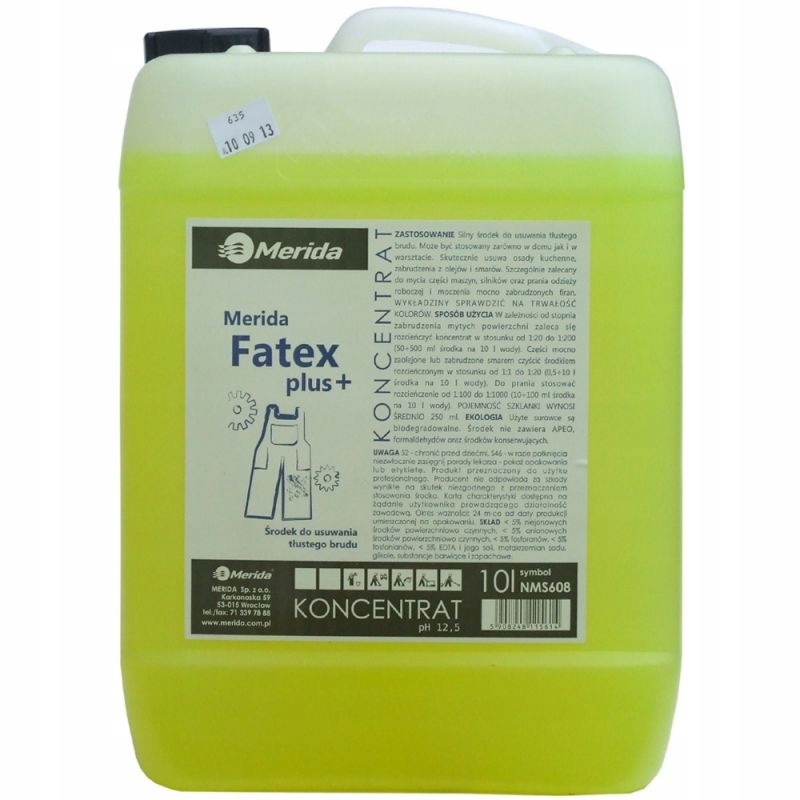 Levně MERIDA&gt; Merida Fatex Plus 10 L, Prostředek Na Mastné Nečistoty