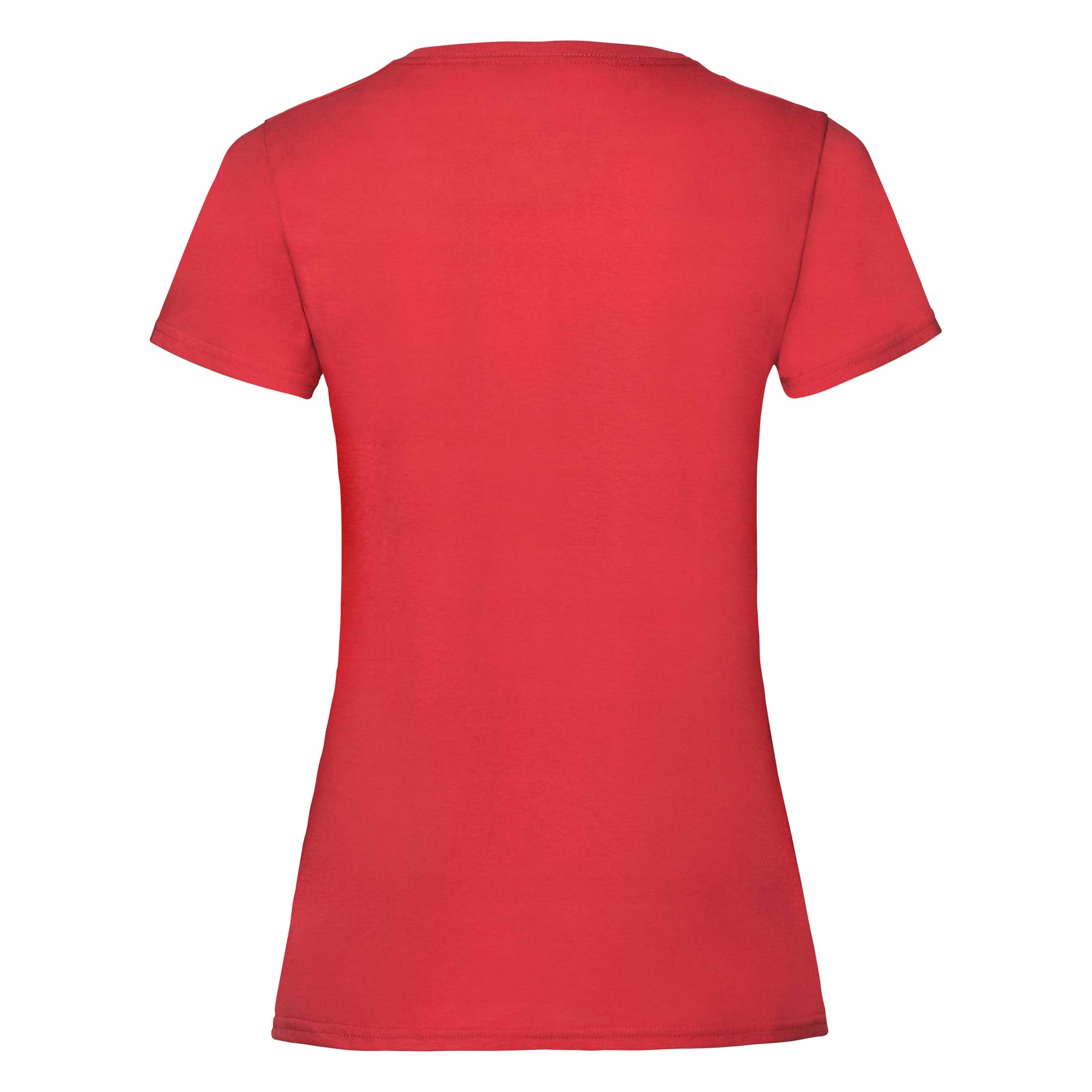 KOSZULKA DAMSKA T-SHIRT FRUIT OF THE LOOM RED XL Model VALUEWEIGHT