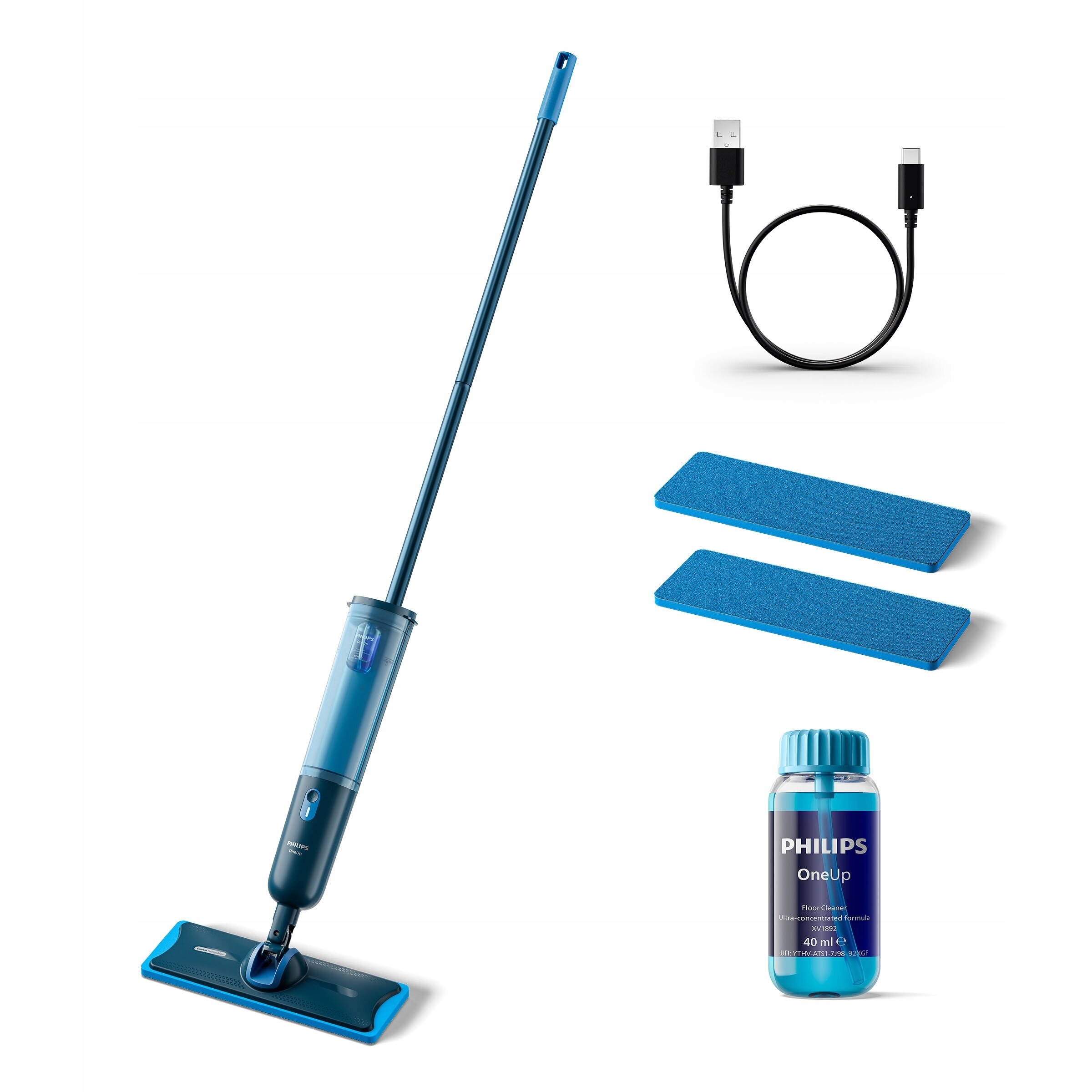 Levně Elektrický mop Philips OneUp řady 3000 XV3101/11 2 pady