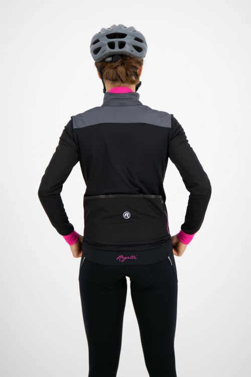 Kurtka rowerowa Rogelli Winterjacket Contenta Greyblackpink Rozmiar S