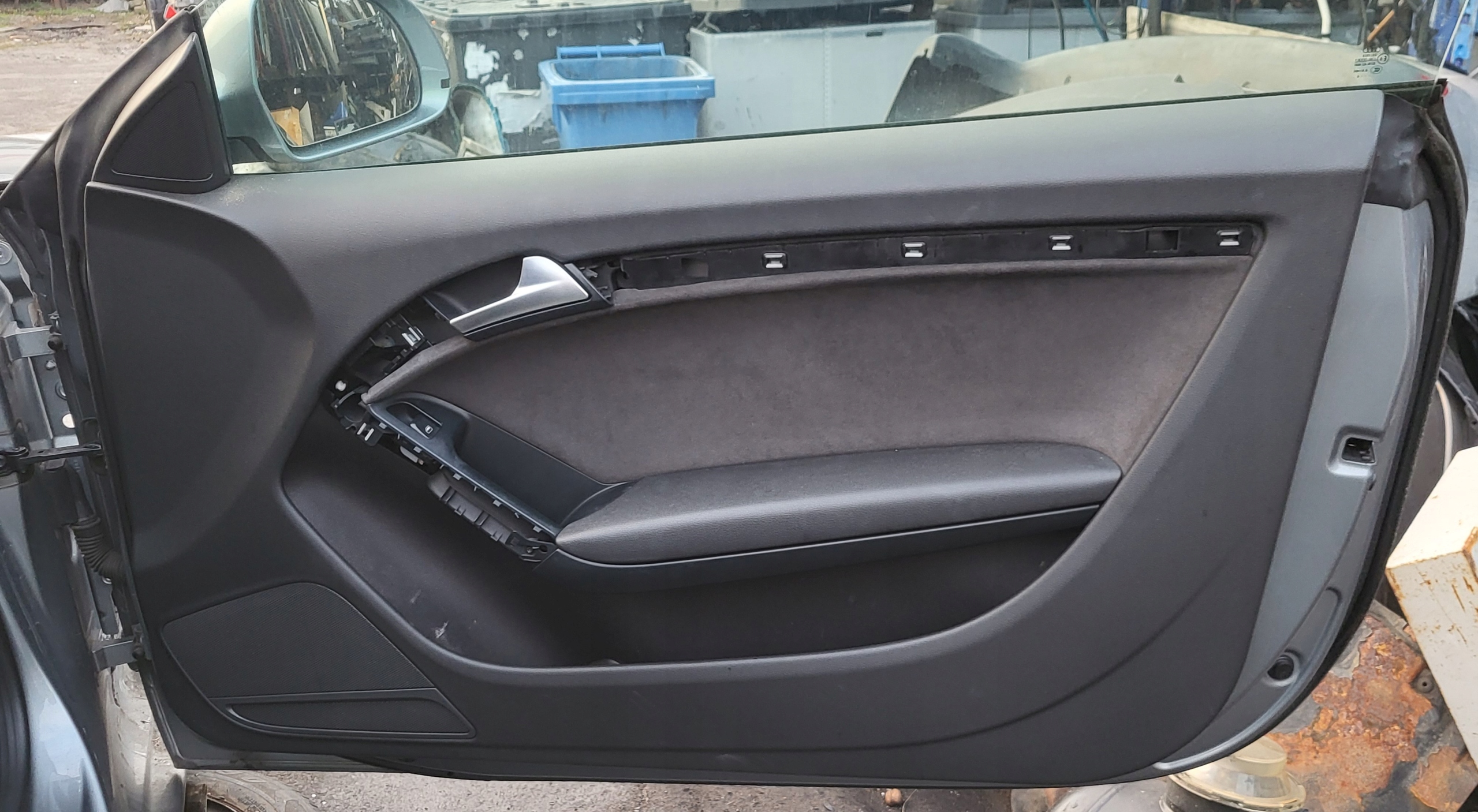 door right AUDI A5 8T COUPE S-LINE PRZEDLIFT original silver LYZG