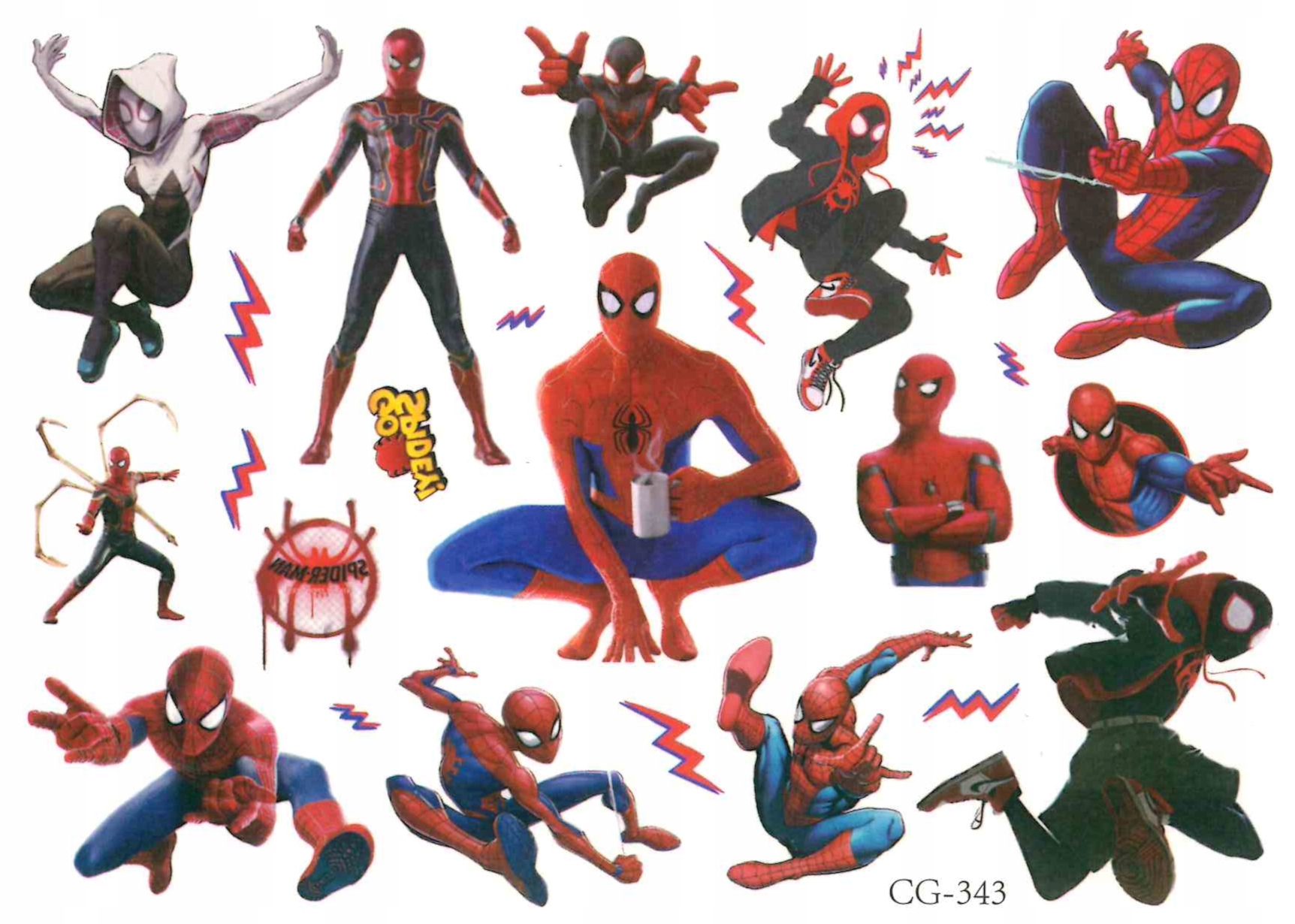 

Tatuaż zmywalny dla dzieci Spider-man CG343