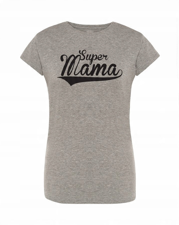 

Koszulka na Dzień Matki - Super Mama, szara L