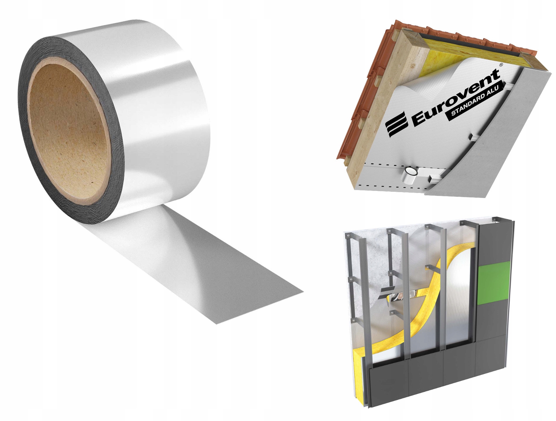 

Taśma Aluminiowa Alufix Eurovent 50mm do folii