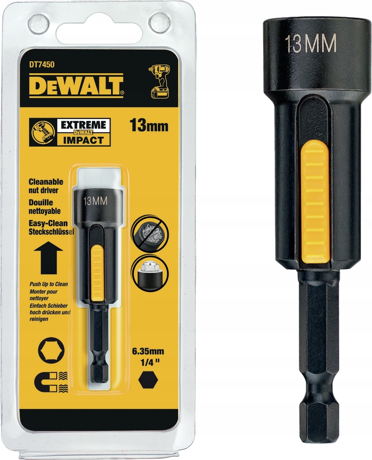 

DeWALT końcówka nasadkowa magnetyczna 13mm DT7450