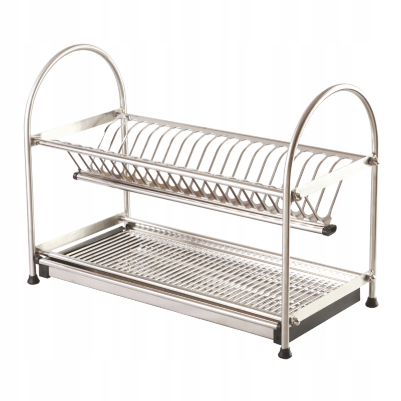 Sušička Nádoby Stojaca Dvojúrovňová Nerezová Oceľ Inox Amix