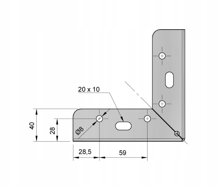 NÓŻKA MEBLOWA SL11 CHROM H-100 4 SZTUKI SUPER CENA Model SL11
