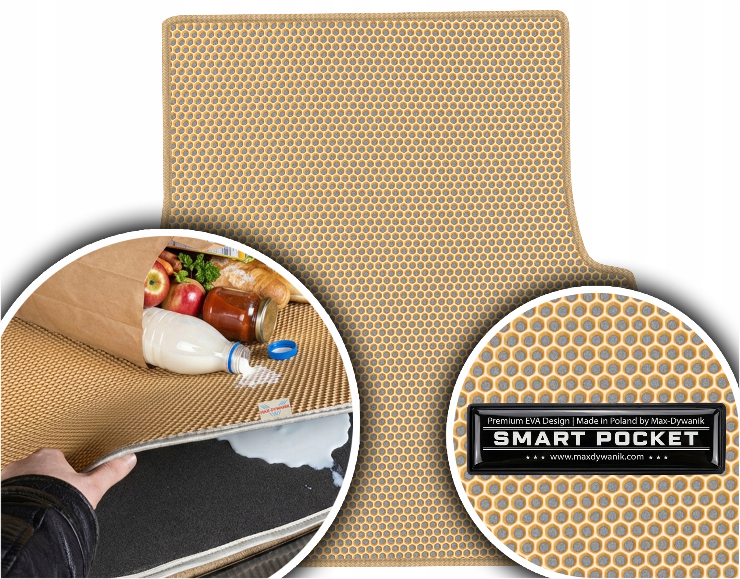 Lancia Thema II Sedan 2011-2014 Vložka do kufru Eva Smart Pocket Béžová