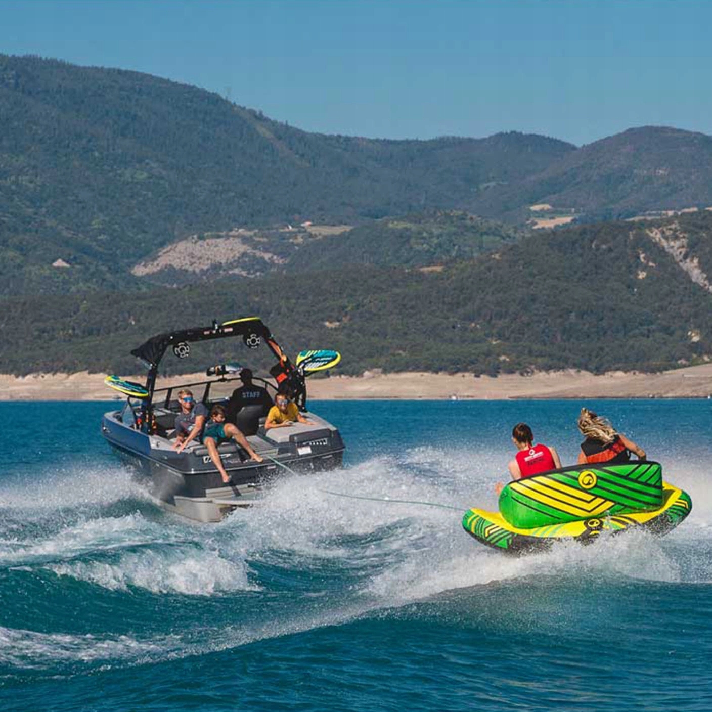 PŁYWADŁO DO HOLOWANIA ciągnięcia towable kanapa SPINERA just fun dla 2 osób Model Just Fun