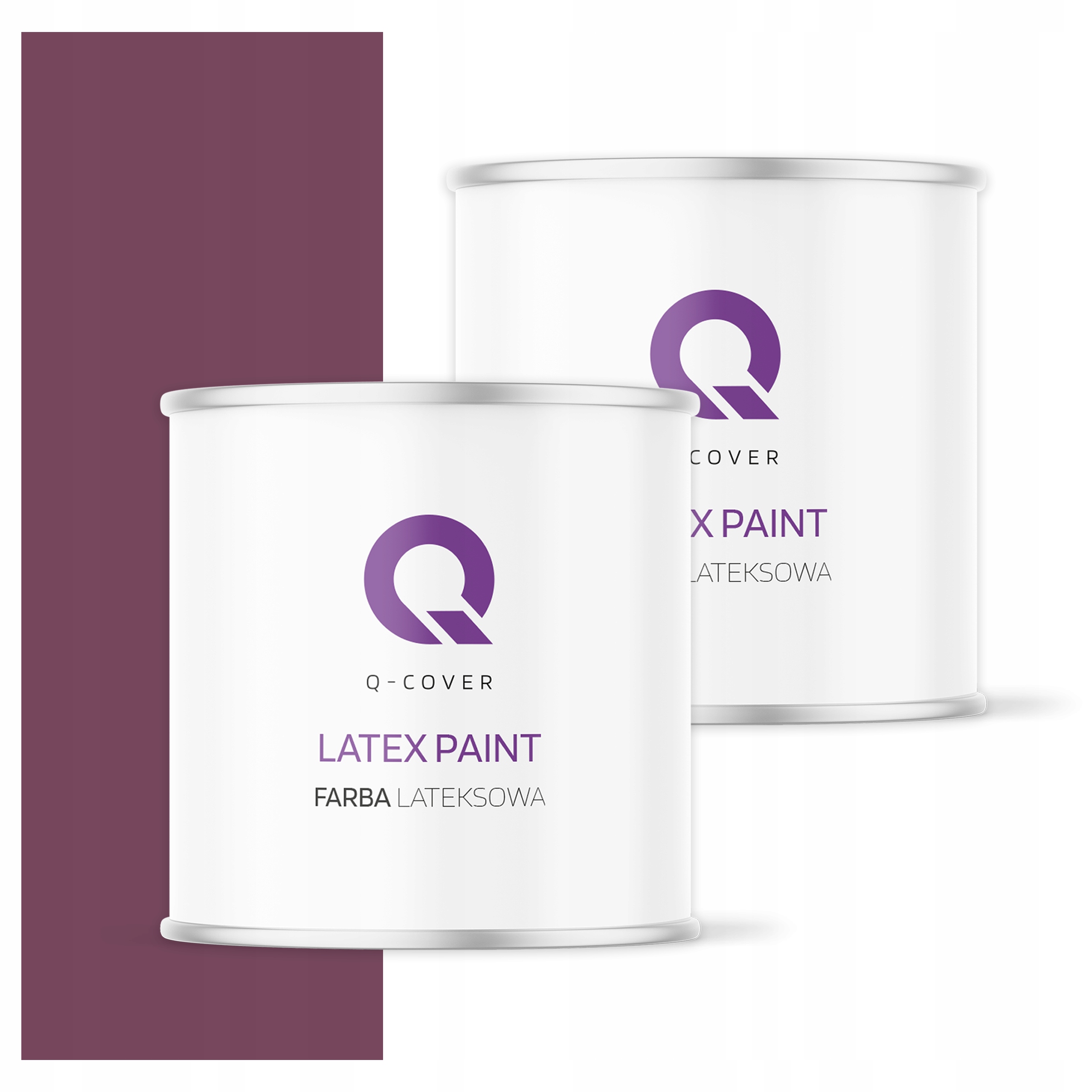 Barva vnitřní stropní barva 2L Hluboká matná barva Bordová H2809