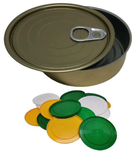 Puszka do konserw 160ml/100 szt dekielki 20 szt