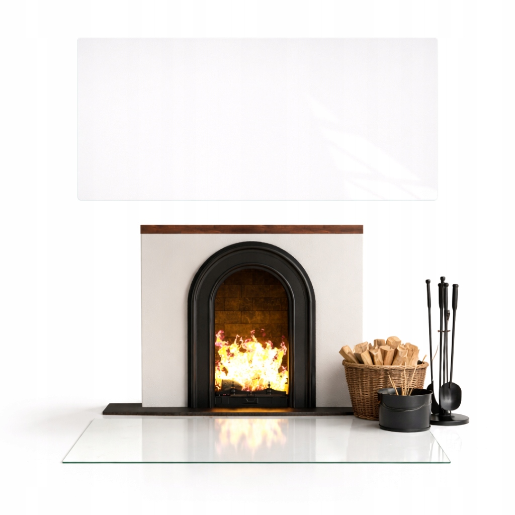 Sklo Pod Krb Koza Bílá Tvrzené Sklo Podstavec Rozměr 90x52cm