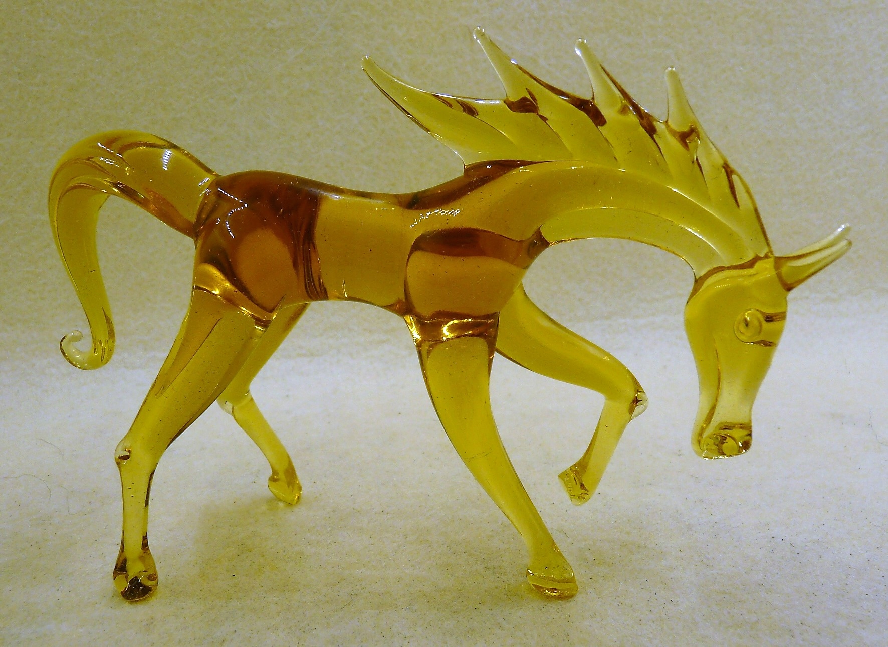 Skleněná figurka Extra Krásný koník Hnědý kůň dárek Fd XL Velká XL