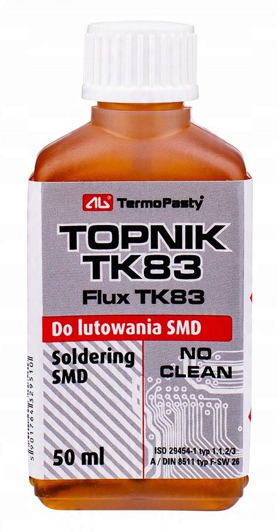 

Płynny Topnik Flux TK83 50ml Smd Pcb Pędzelek