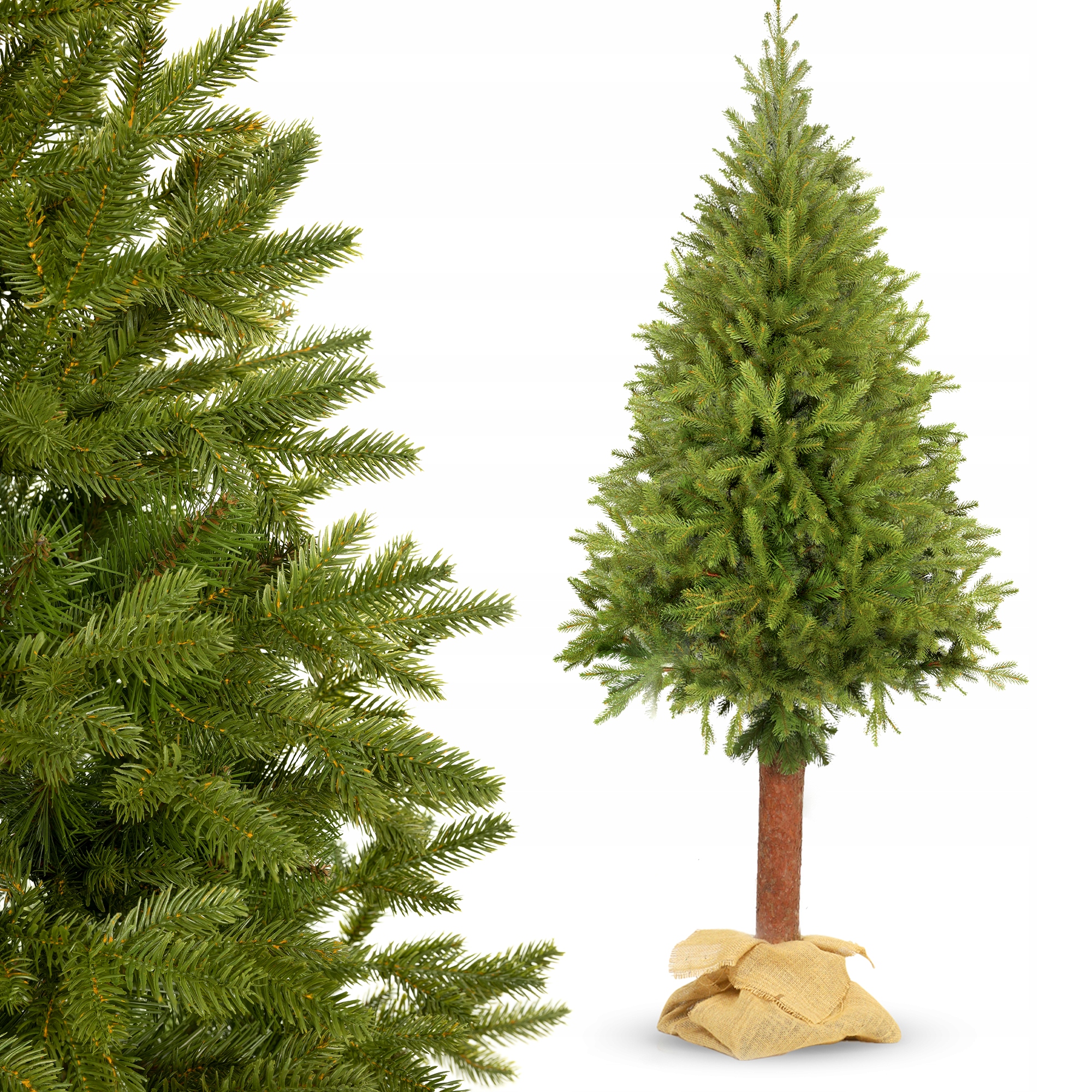 

Choinka Sztuczna 220 CM Świerk Pe Na Pniu Premium