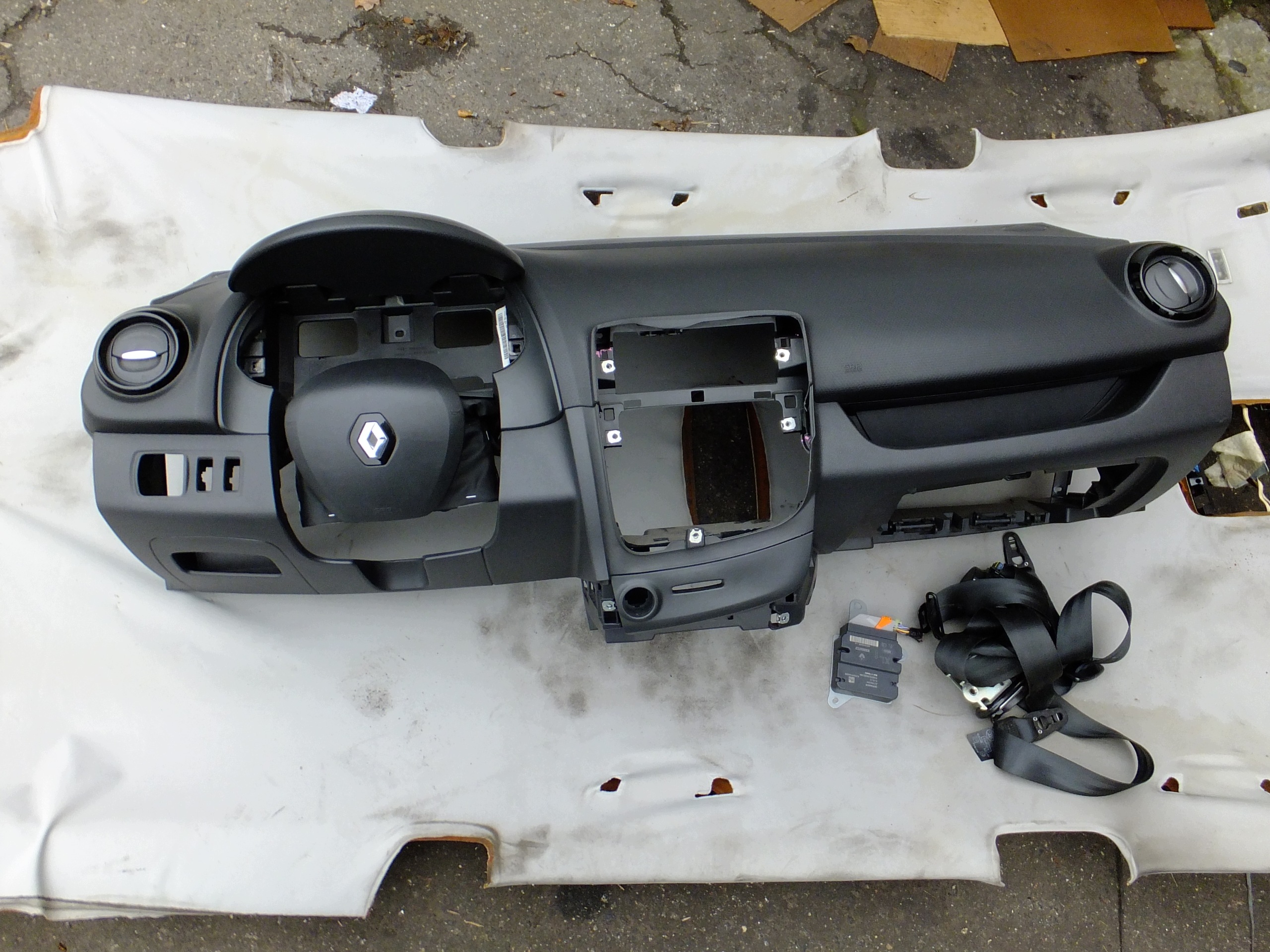 Konsole airbag Gurten komplet renault clio IV 2017r