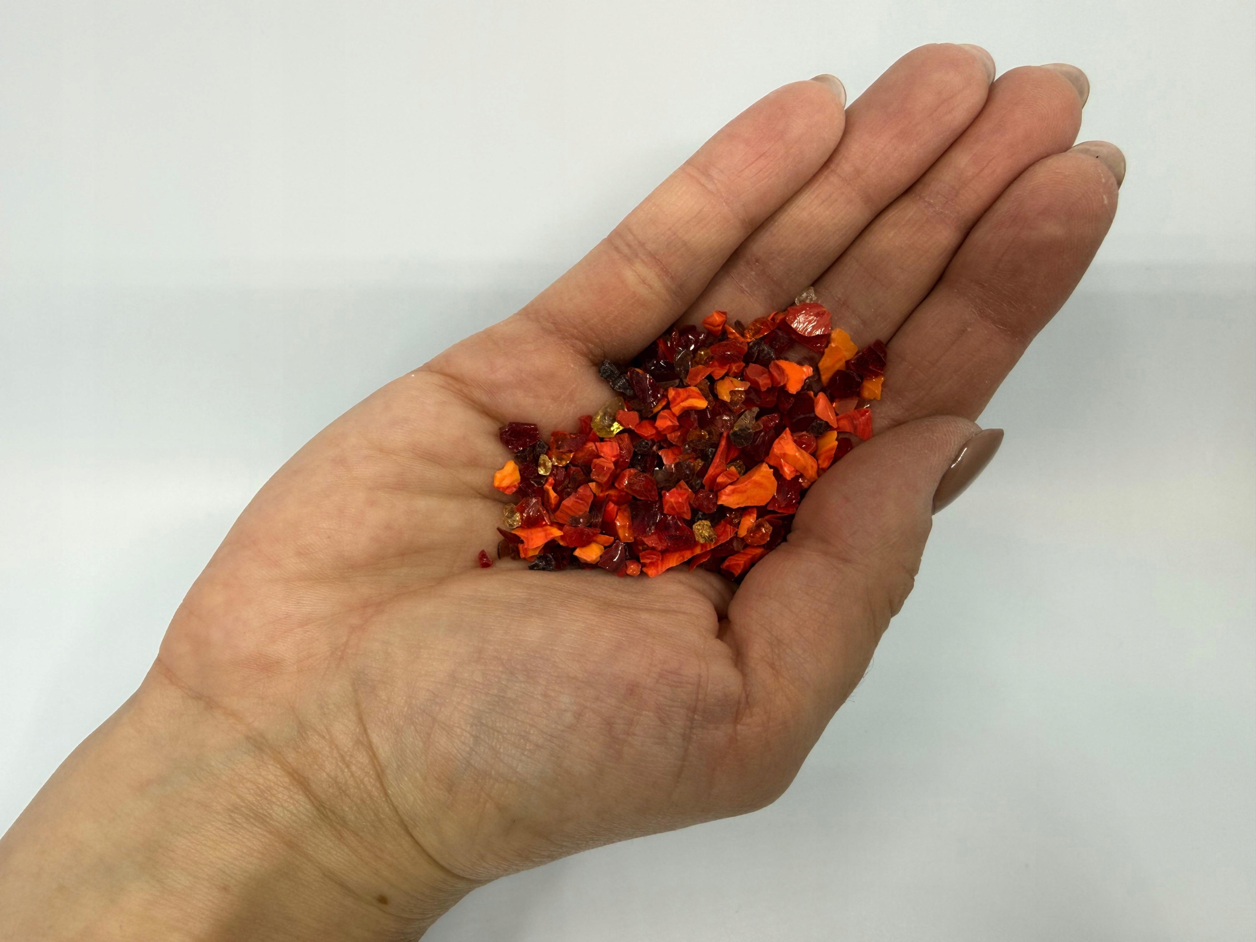 Dekoratívna sklenená krupica Garden Grit mix farieb (48) 10 kg