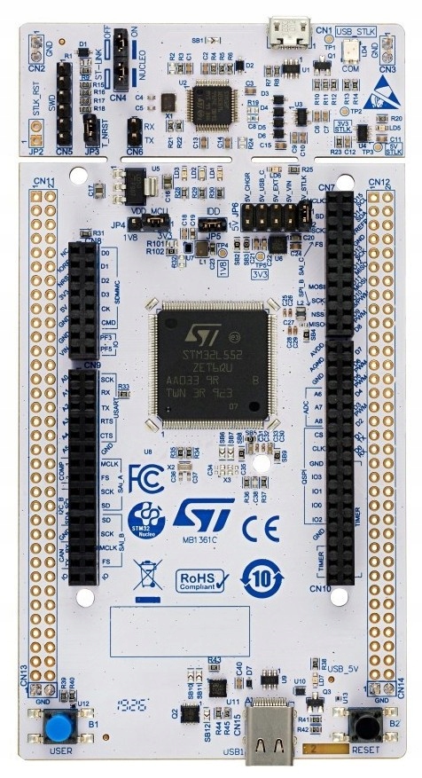 NUCLEO-L552ZE-Q zestaw ewaluacyjny z mikrokontrolerem STM32L552ZE