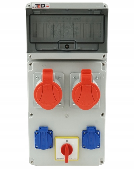 Stavební Rozvaděč 2 X 400V 32A/5P 2 X 250V Vypínač 0-1