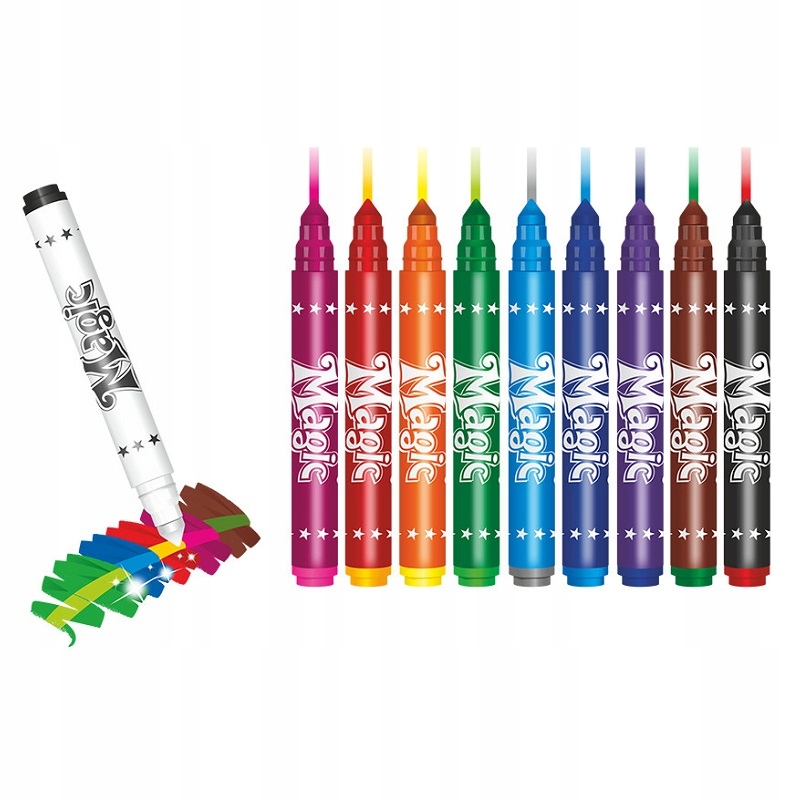 Zestaw magicznych flamastrów Colorino, 9+1 Rodzaj flamastry