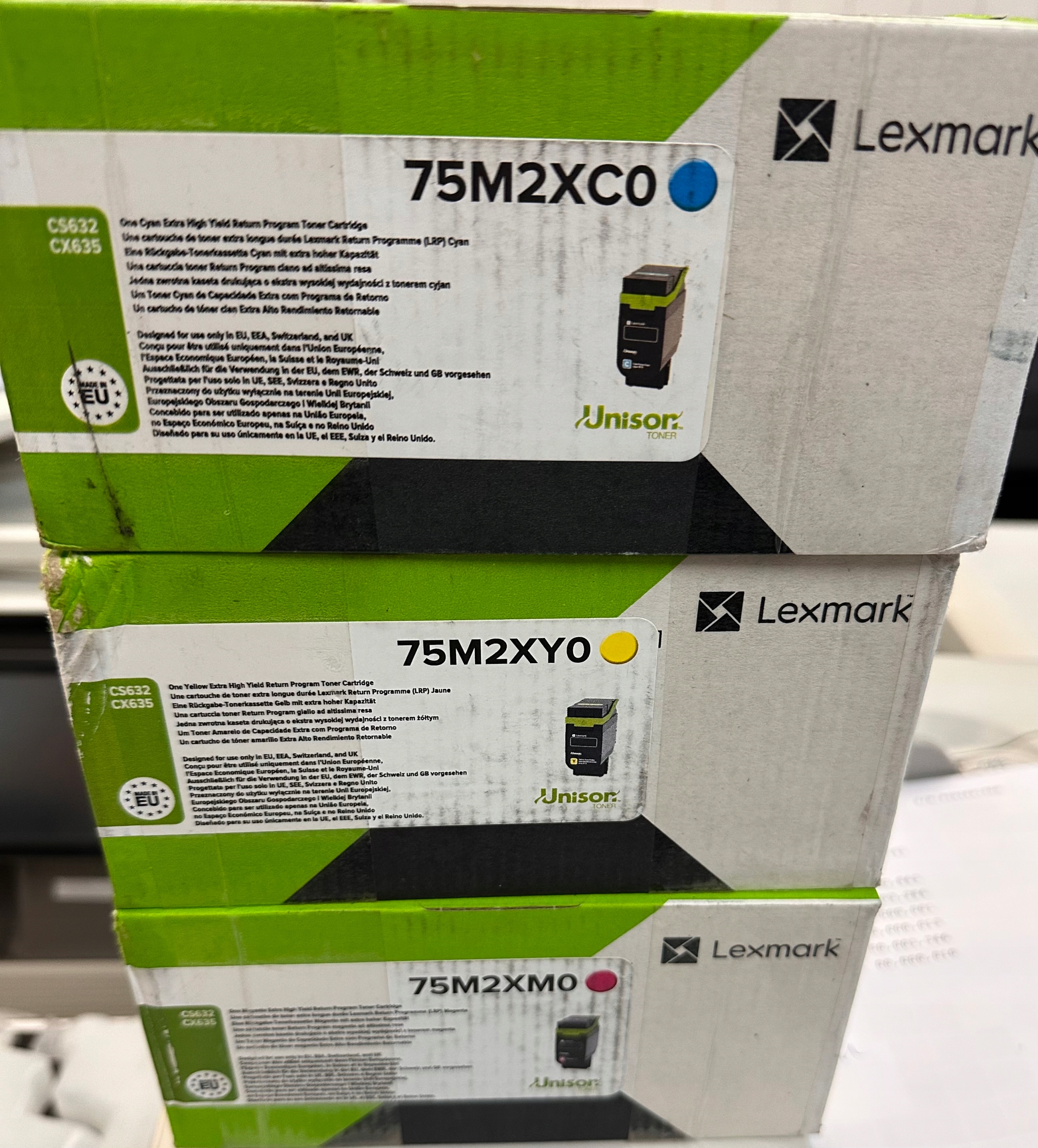 Toner Lexmark CS632 CX635 75M2XY0 Yellow Originál