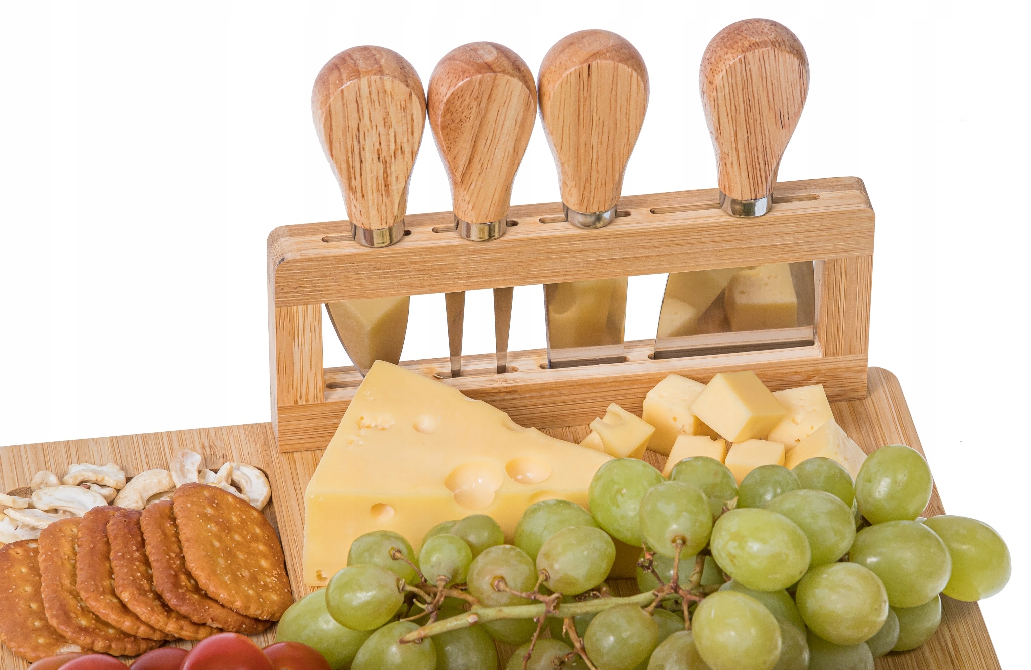 BAMBUSOWA DESKA XL DO SERÓW PRZYSTAWEK ZESTAW NOŻY PATERA PODSTAWKA NA SER Przeznaczenie do serów