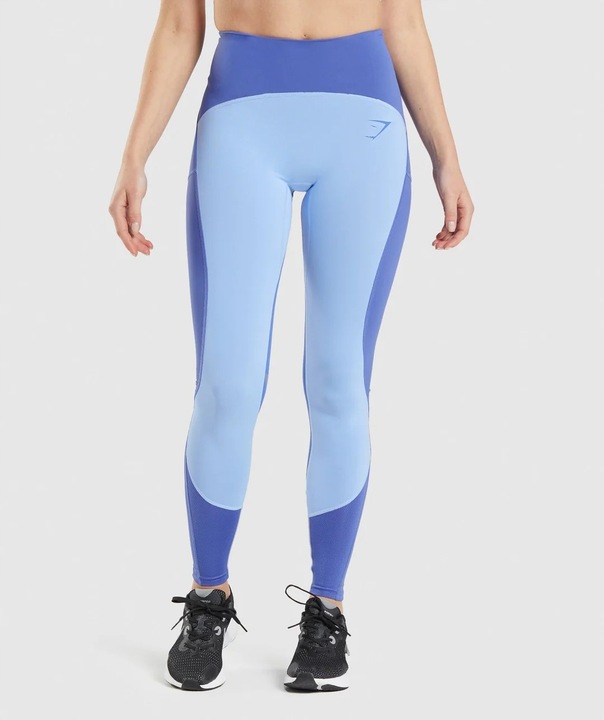 GYMSHARK LEGGINSY DAMSKIE SPORTOWE DŁUGIE NIEBIESKIE M 0A6G4_A* Rozmiar M