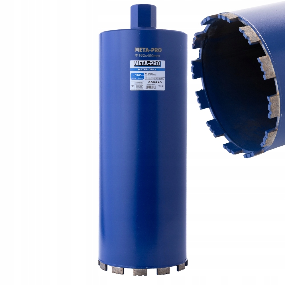 Wiertło Diamentowe Koronowe 162 MM x 450 MM