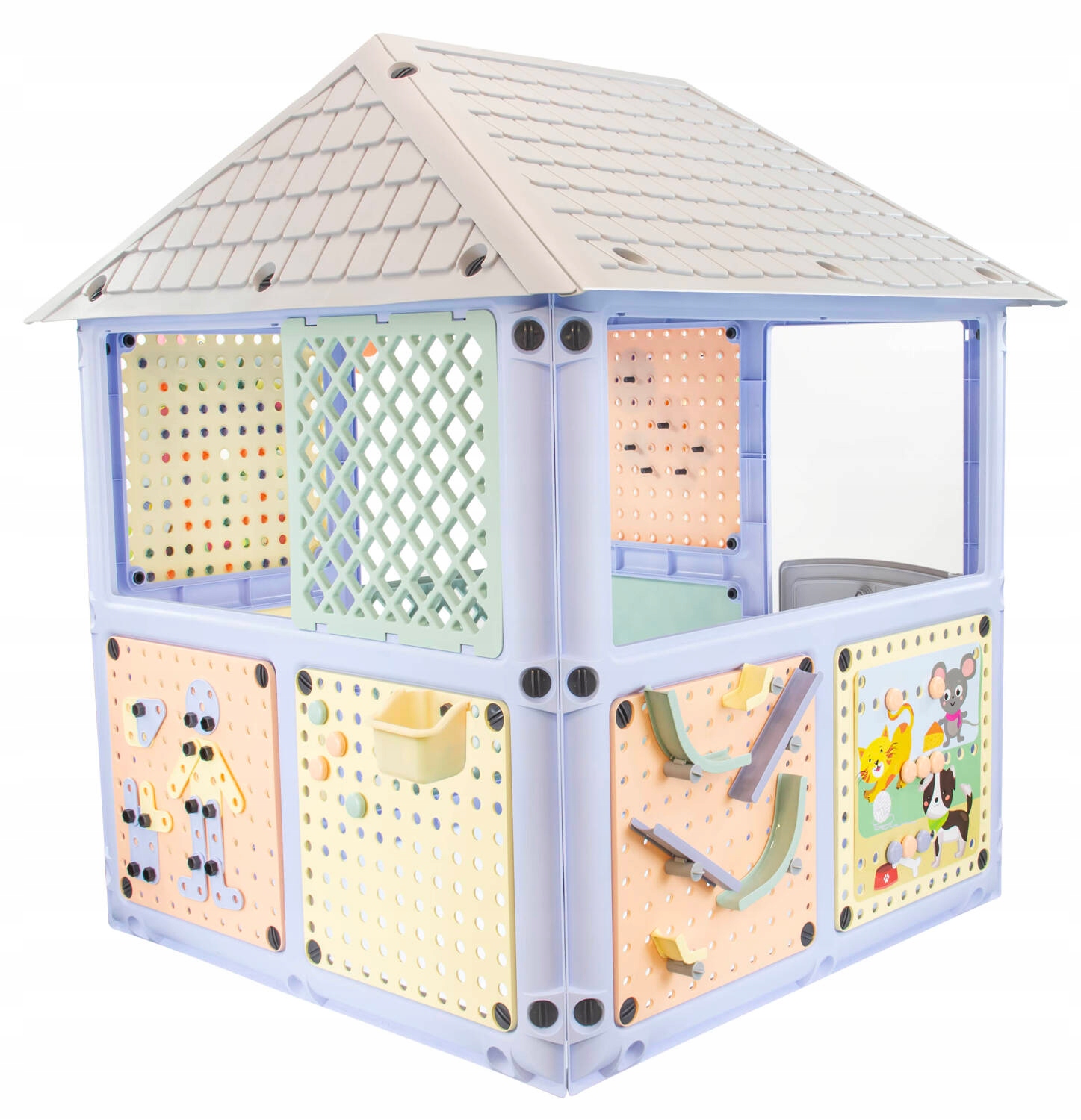 DOMEK OGRODOWY DLA DZIECI + ZJEŻDZALNIA WODNA 180cm ZESTAW SMART HOUSE 6w1 Akcesoria w zestawie inne