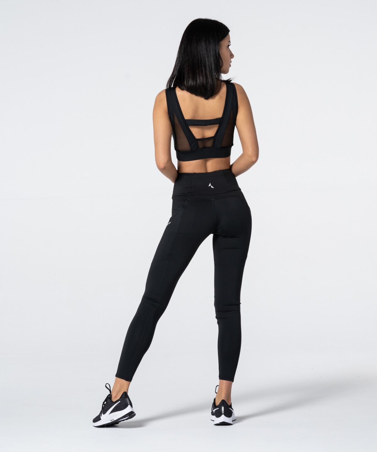 Legginsy damskie sportowe wysoki stan kieszenie Libra Carpatree XL czarne Rozmiar XL