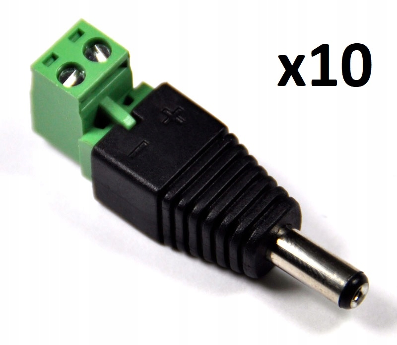 

Szybko Złącze S-55 Wtyk Zasil DC 2.1/5.5 12V24 x10