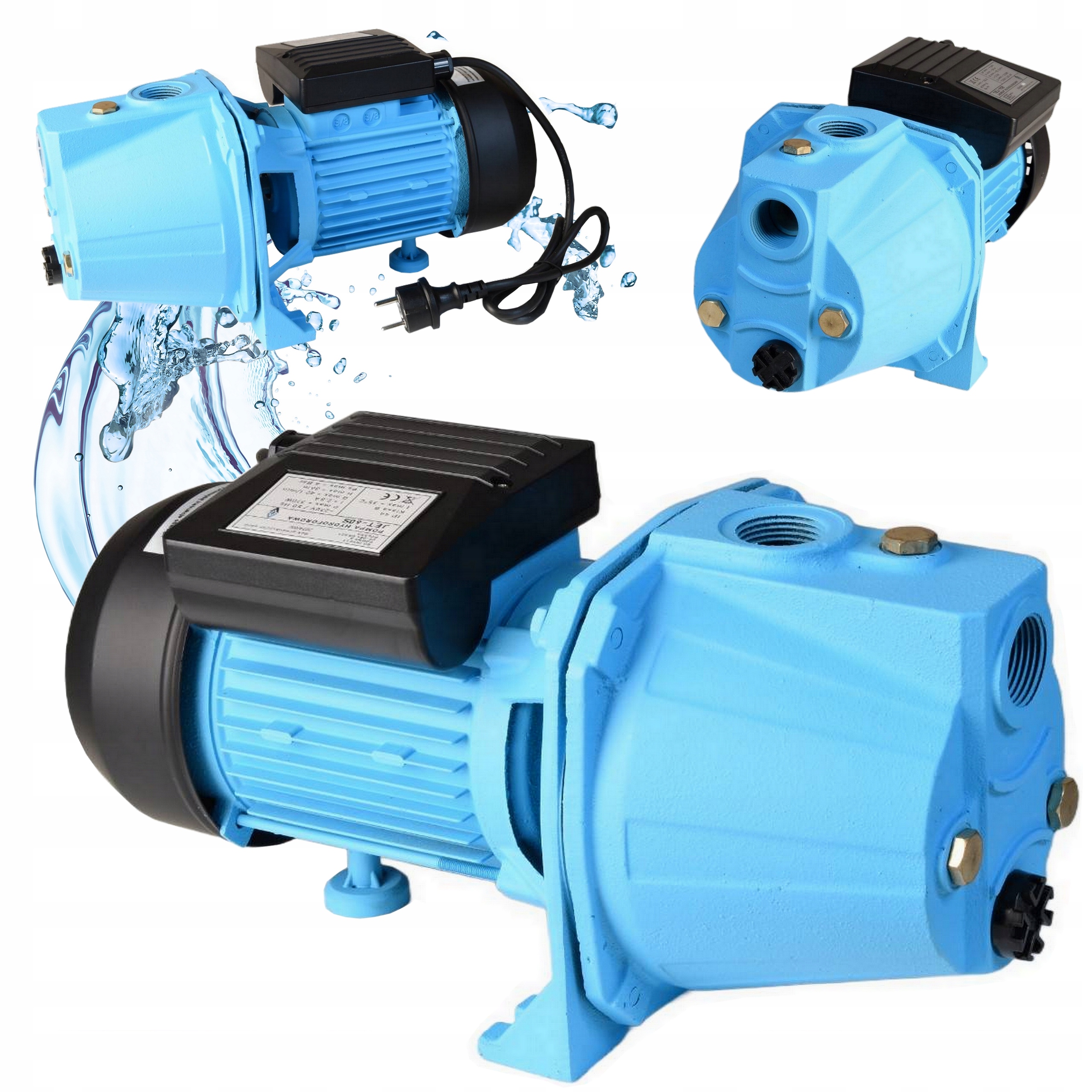 Pompa Hydroforowa do Wody Jet Ssąca Nawadniania 370W Wydajna 2520L/H Cicha