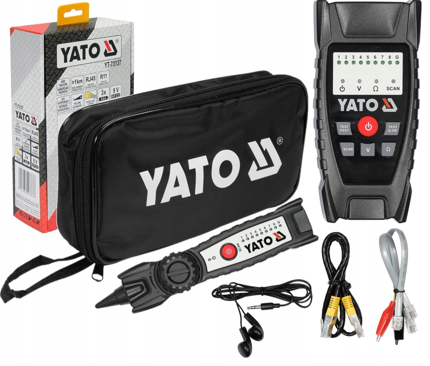 Detektor, Tester, Lokalizátor Kabelů Síťových Kabelů RJ11 RJ45 YT-73137