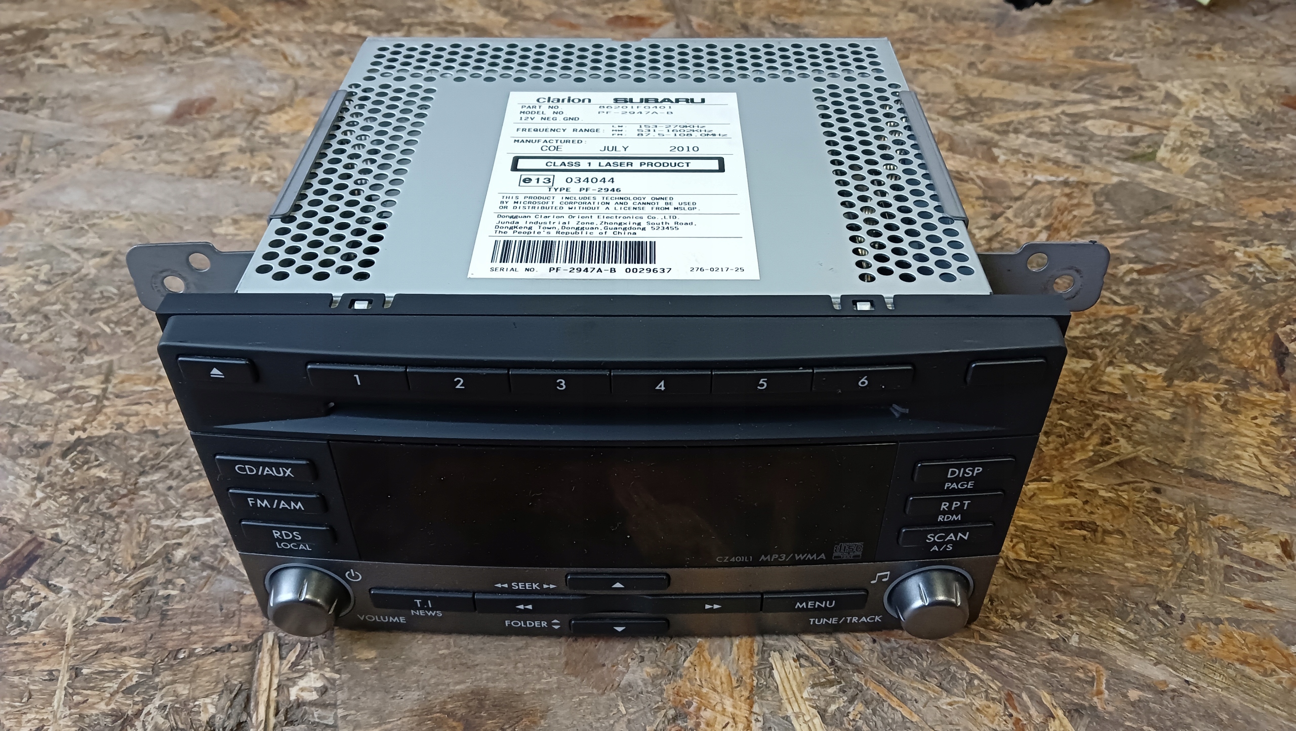 CD-РАДИО CLARION SUBARU IMPREZA III GH 86201FG401