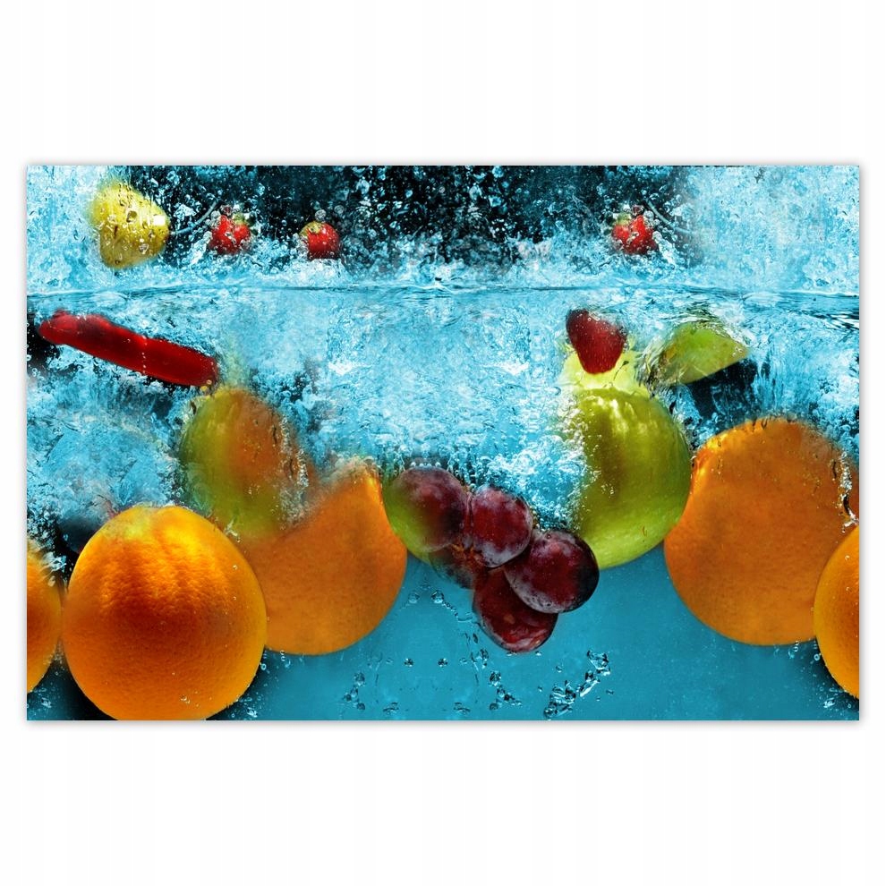 

Plakaty 60x40 Owoce wpadające do wody