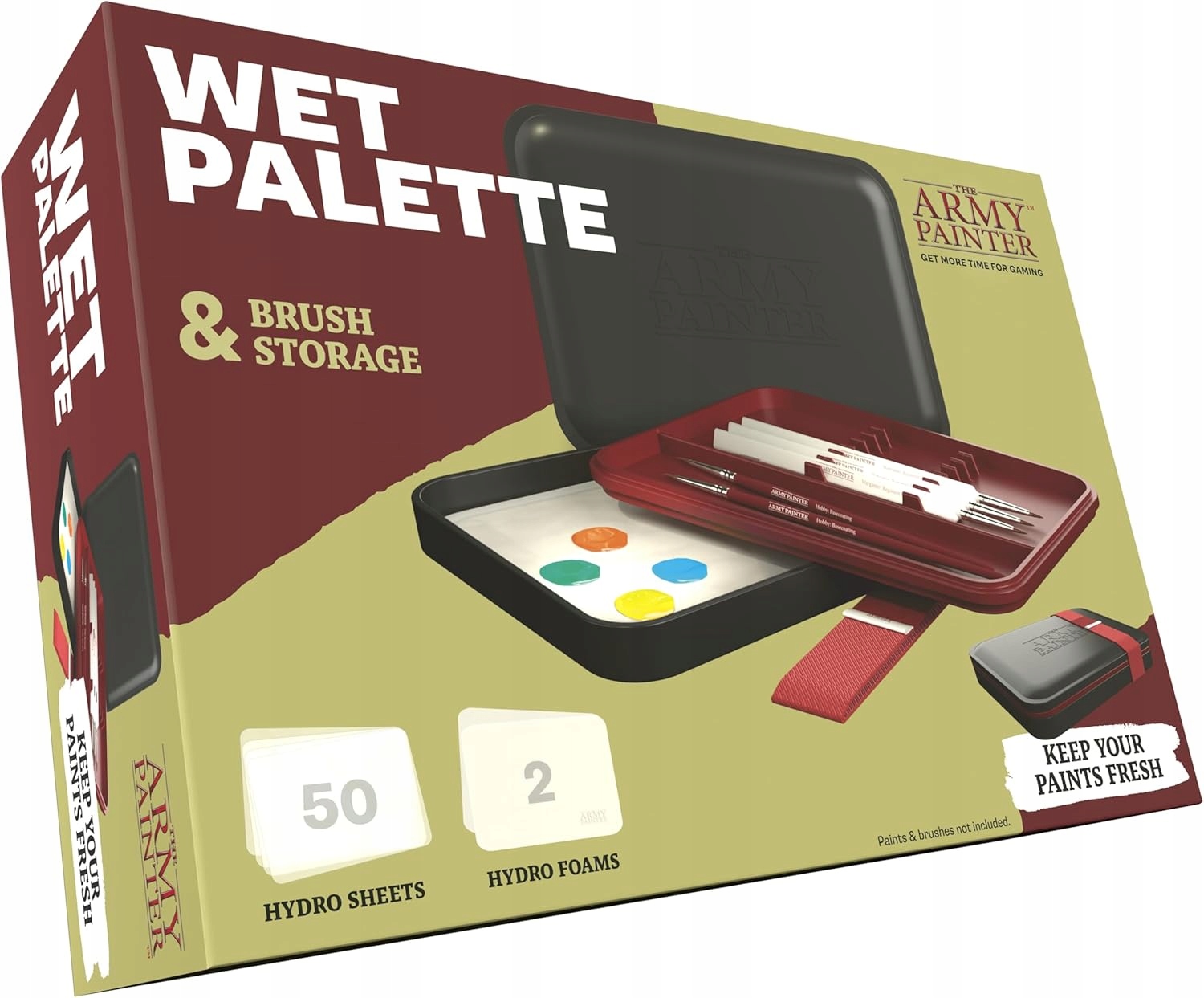 Paleta na štětce The Army Painter: Wet Palette – Hydro Bundle&Brush Storage