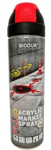 SPRAY Farba Geodezyjna do znakowania CZERWONY