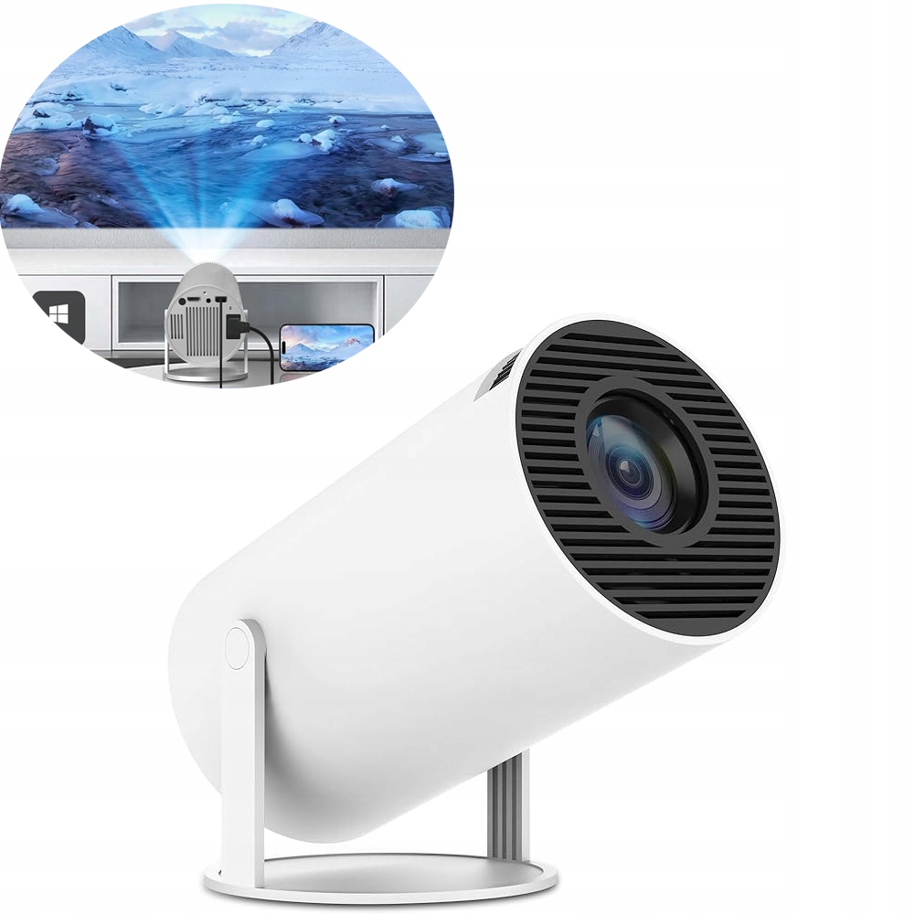Mini Přenosný Inteligentní Projektor Full Hd 1080P Otočný O 180°