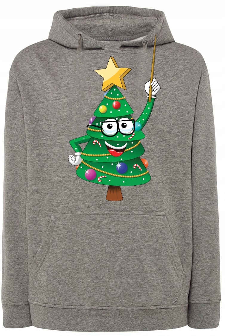 Pánská mikina s potiskem Vánoční stromeček Happy vel. M