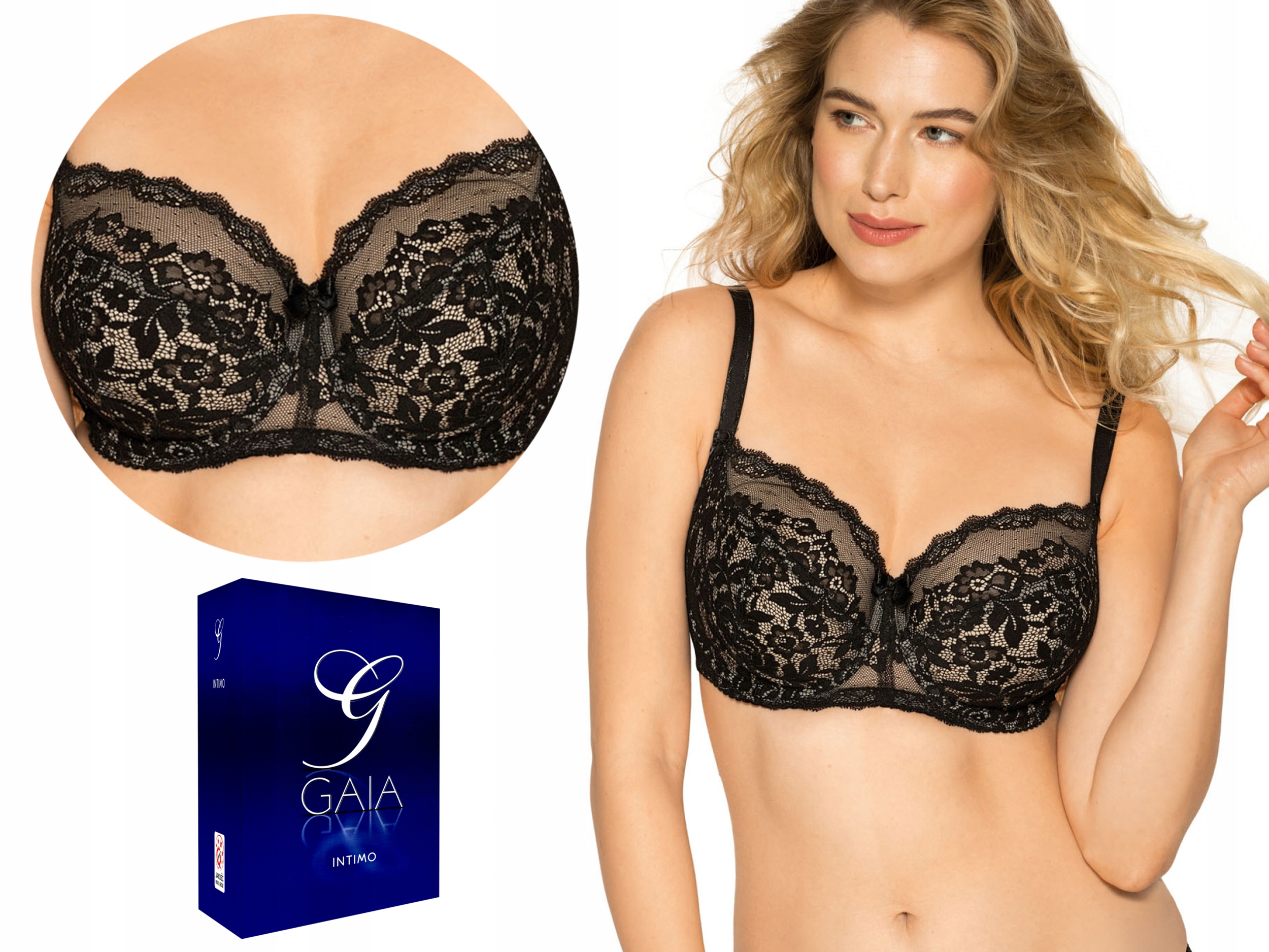 

Biustonosz soft Gaia 923 Christine cz. Koronka 75C