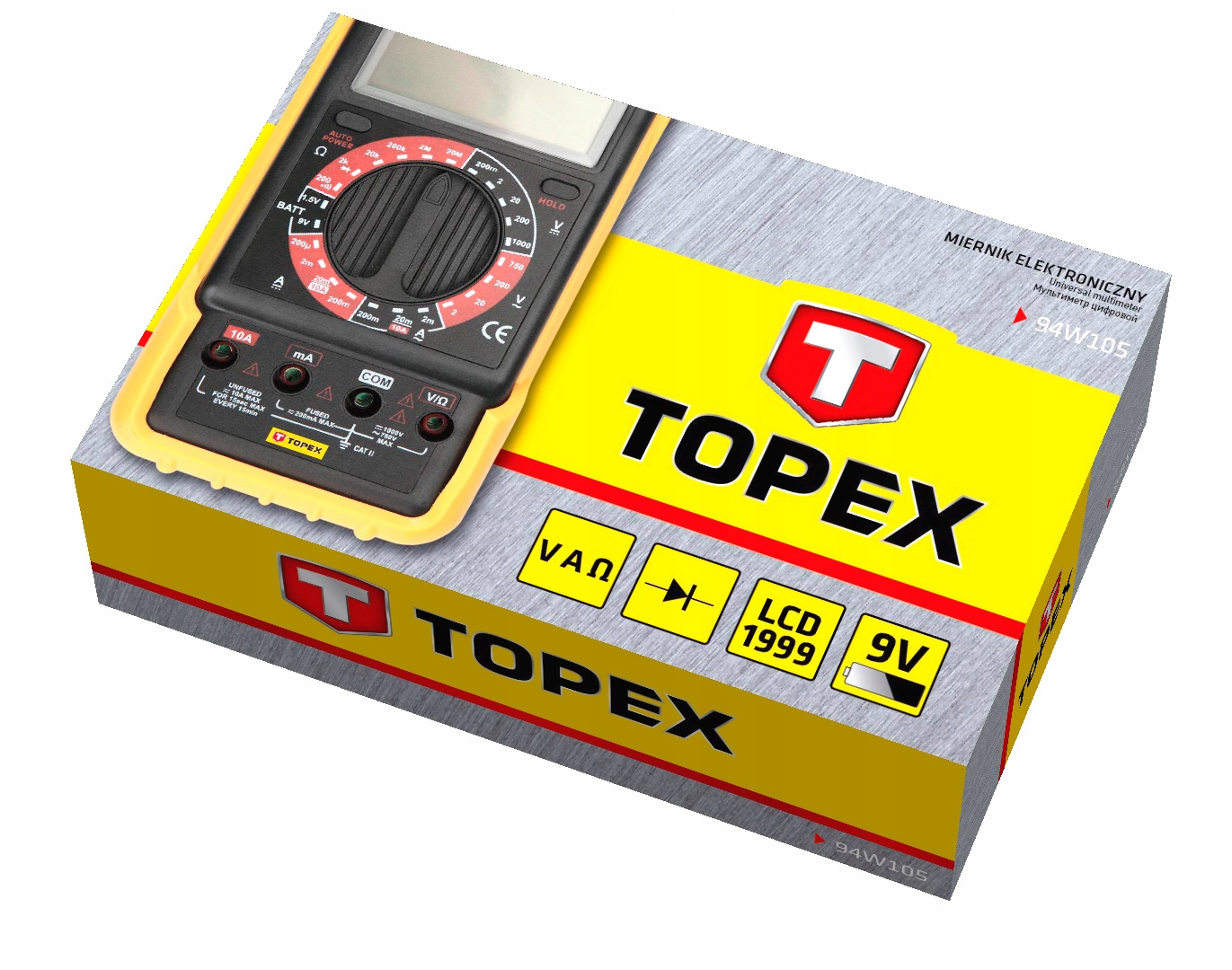 MIERNIK ELEKTRONICZNY UNIWERSALNY TOPEX 94W105 Marka Topex