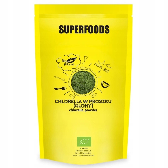 

Chlorella w proszku (glony) Bio 600 g Bio Planet